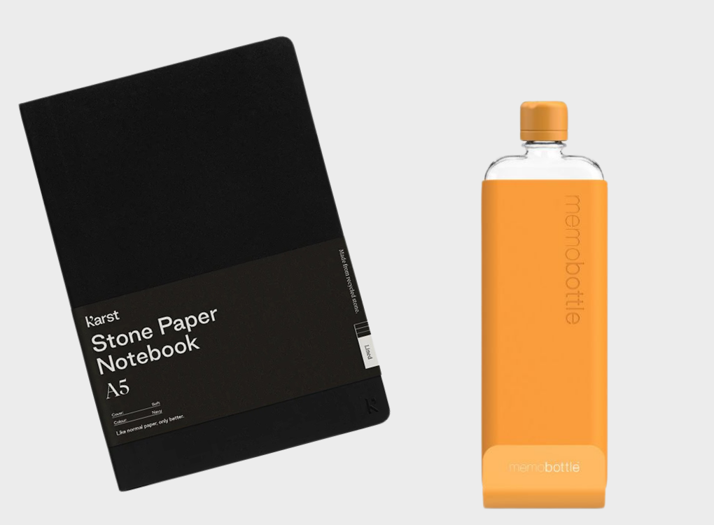 SOFTCOVER NOTEBOOK AND SLIM MEMOBOTTLE BUNDLE NORMAL RRP £61