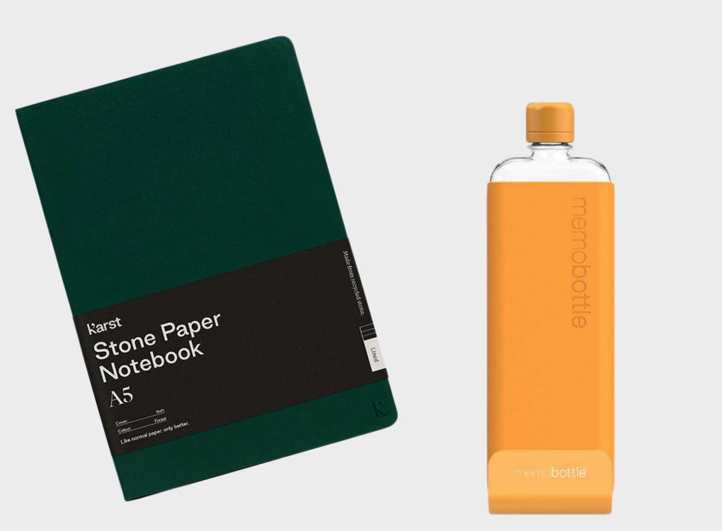 SOFTCOVER NOTEBOOK AND SLIM MEMOBOTTLE BUNDLE NORMAL RRP £61