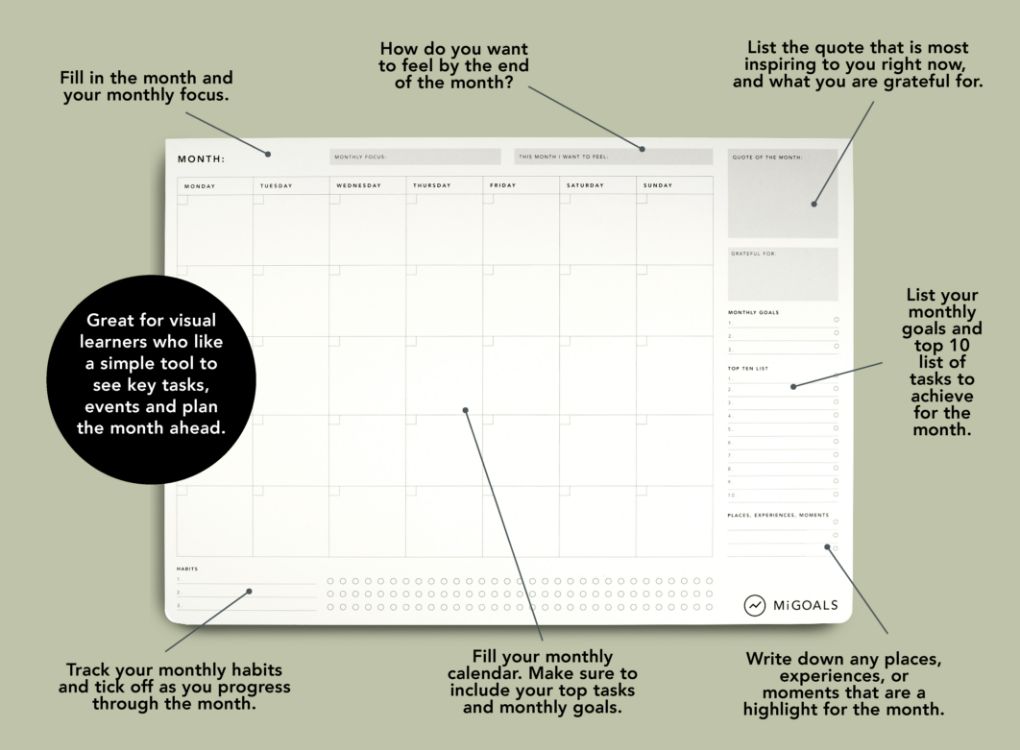 MONTHLY TO-DO-LIST DESK PAD