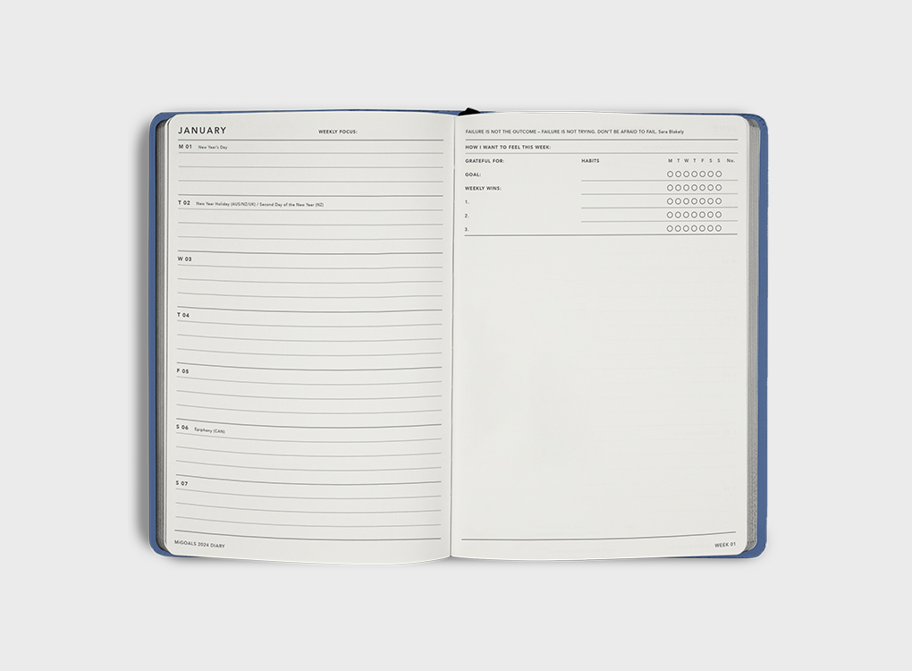 2024 Weekly Notes Bundle - Weekly Notes Diary, Pad & Pen (save 10%)