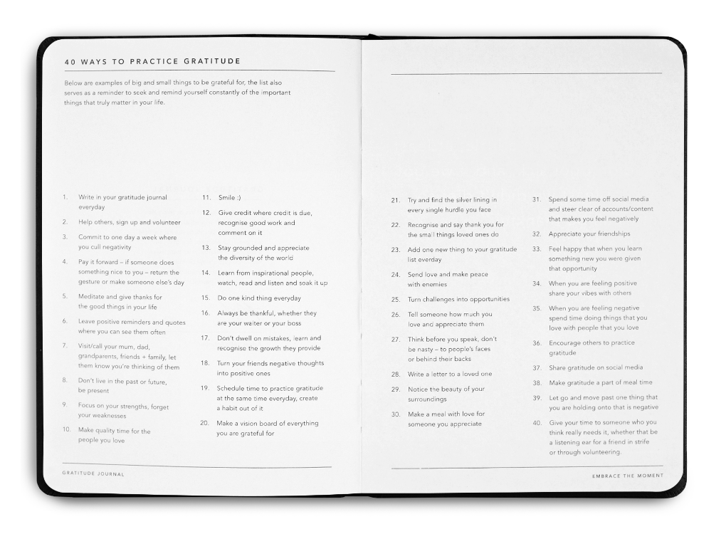 Tips on how to practice Gratitude with the Migoals journal