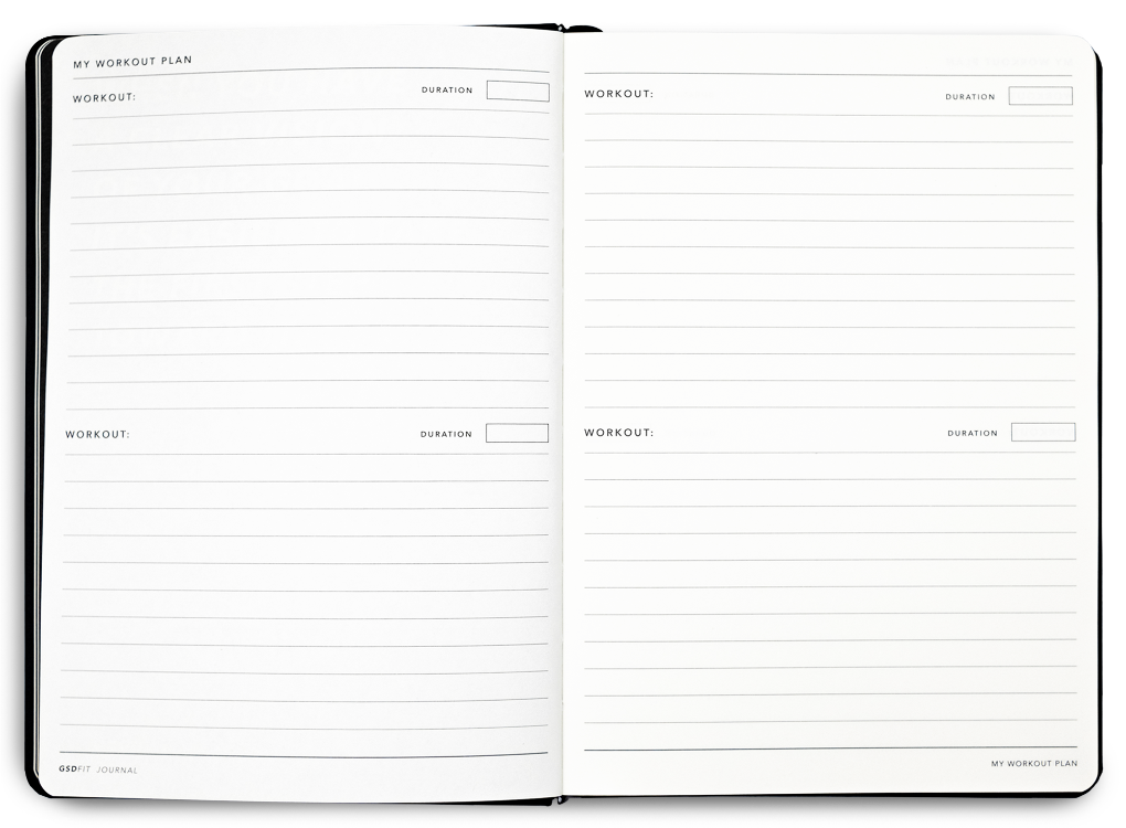 Inside weekly plan for fitness