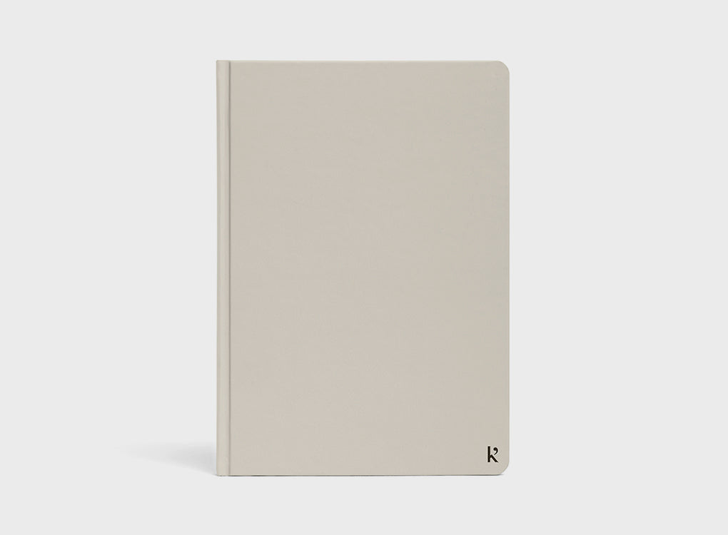 Karst hardcover notebook in A5 with eco friendly stone paper in stone grey