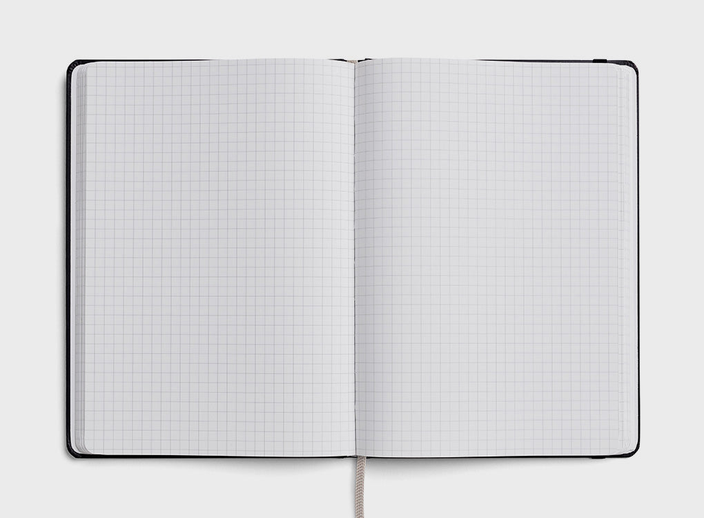 Karst hardcover notebook in A5 with eco friendly stone paper in grid ruling