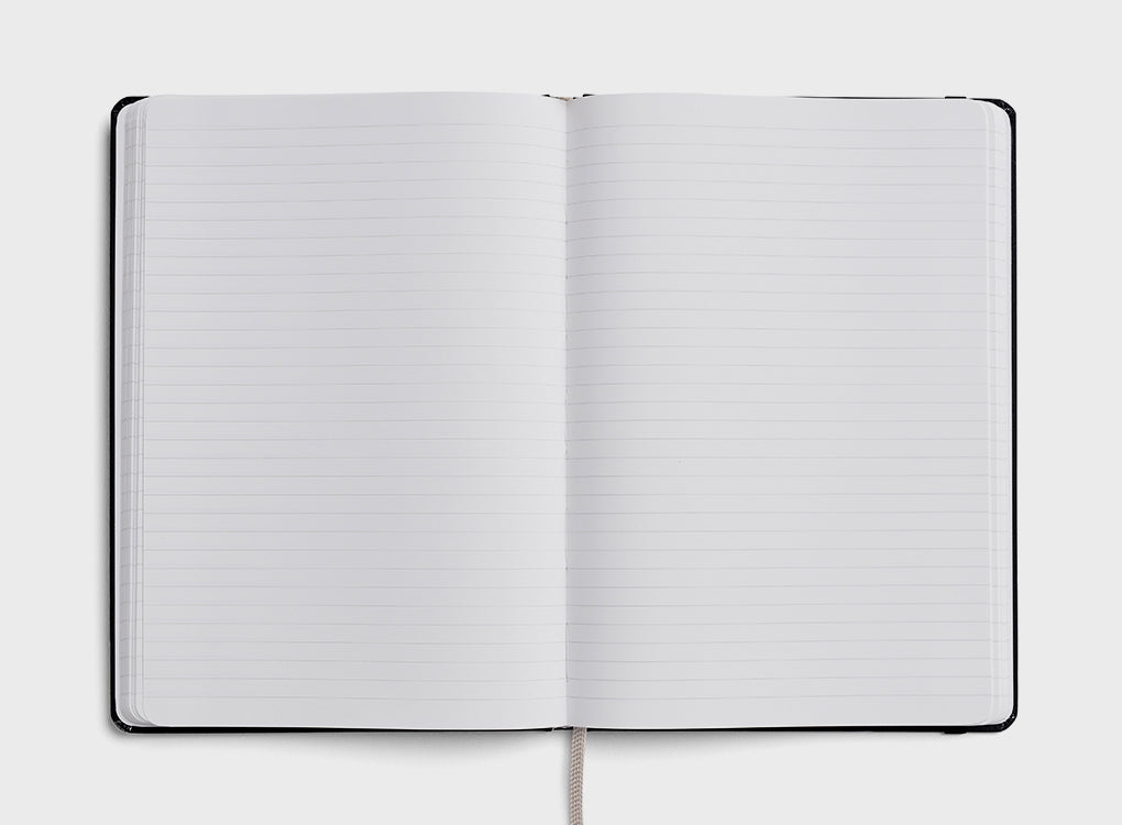 Karst hardcover notebook in A5 with eco friendly stone paper in grid ruling