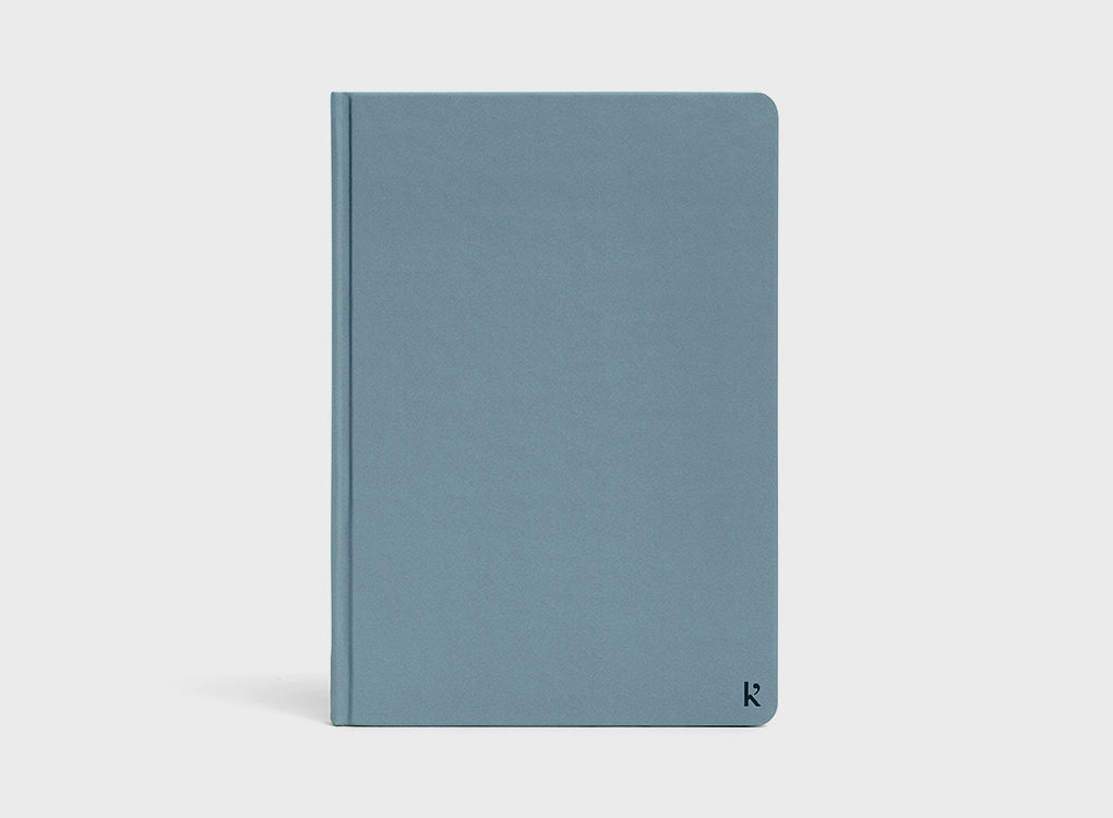 Karst hardcover notebook in A5 with eco friendly stone paper in glacier blue
