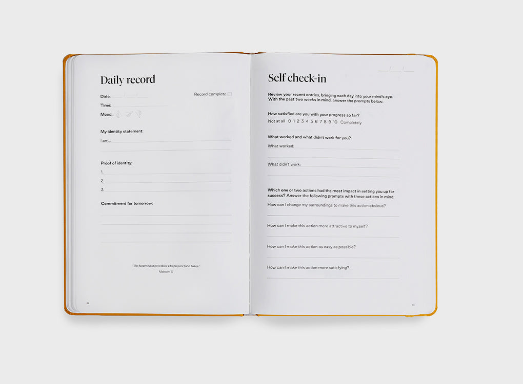 Habits Record and Self Check-in pages