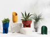 Capra Designs Eros planters with built in drip tray