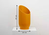Dimensions of the hand-made summit plant pot by Capra Designs, 24cm wide by 45cm Tall.