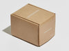 aandersson shapes mug packaging - a brown cardboard gift box with white embossed branding