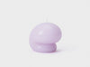 areaware goober candle in purple, a unique shaped unscented candle from areaware in a blob style