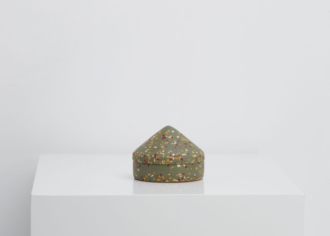 Agave terrazzo CONE Keepsake Box by Capra Designs. Worldwide shipping. Free UK Shipping over £30.