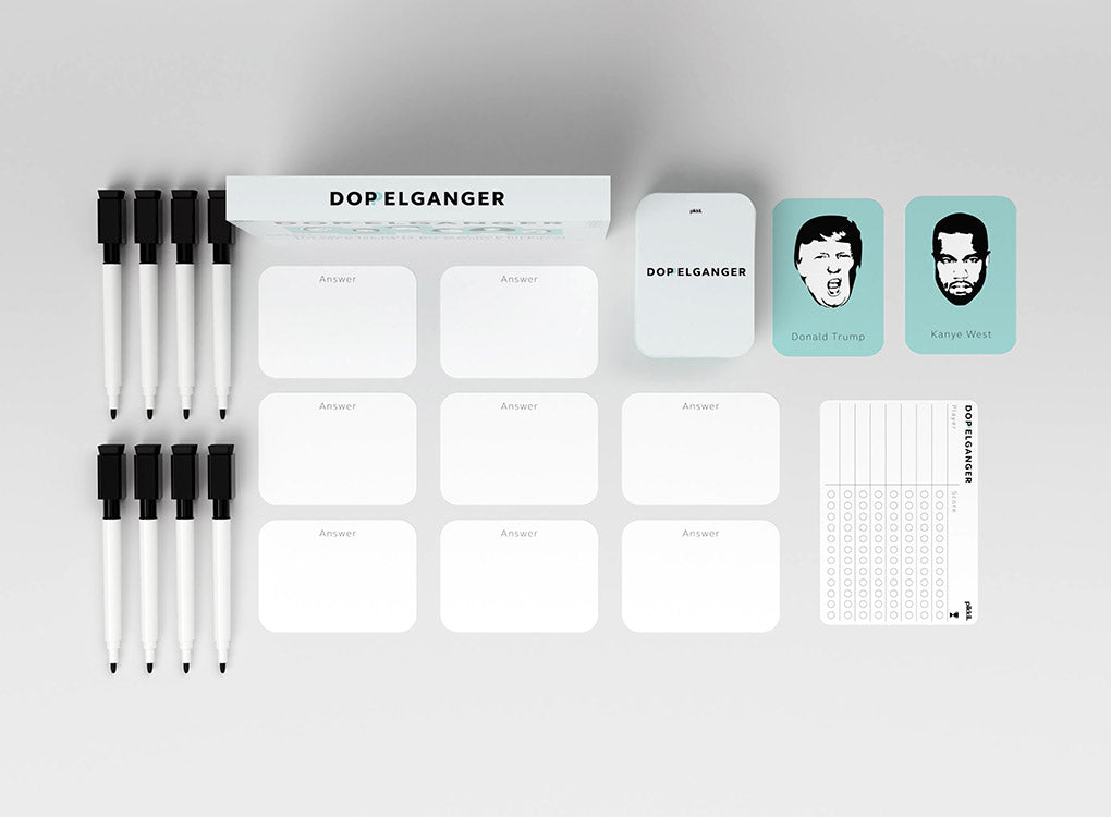 Doppelganger card game by Pikkii, in packaging