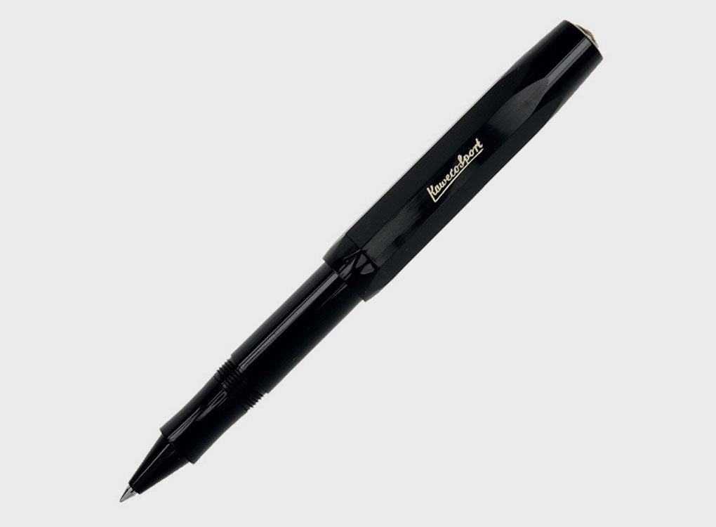 Kaweko classic sport rollerball pen in black