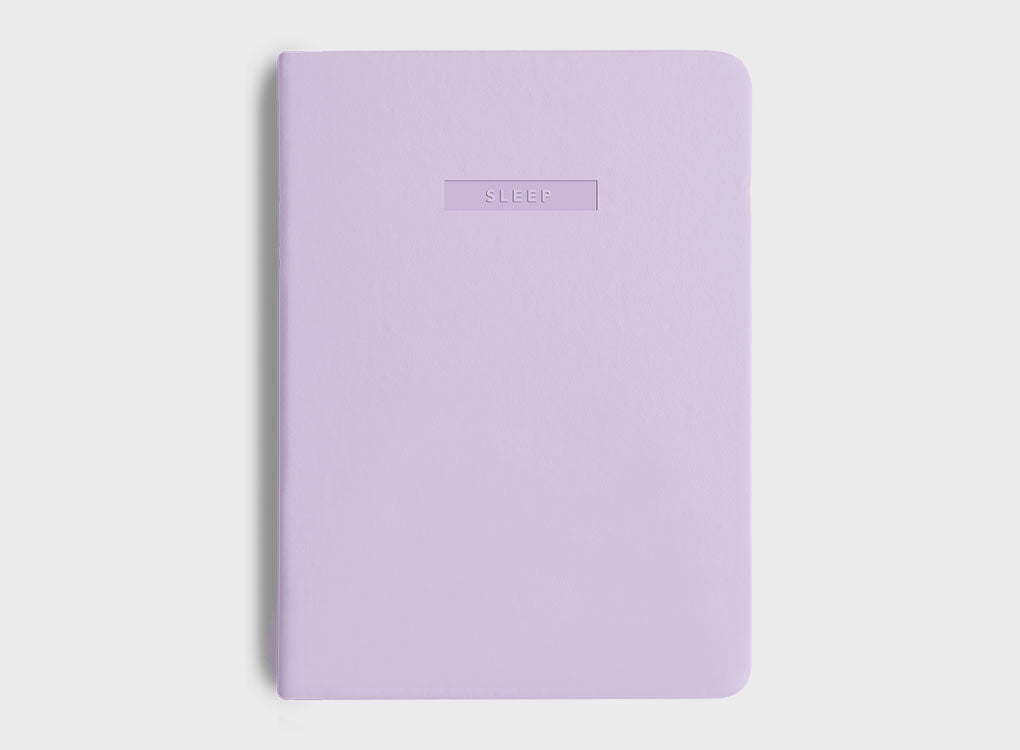 migoals sleep journal in lilac