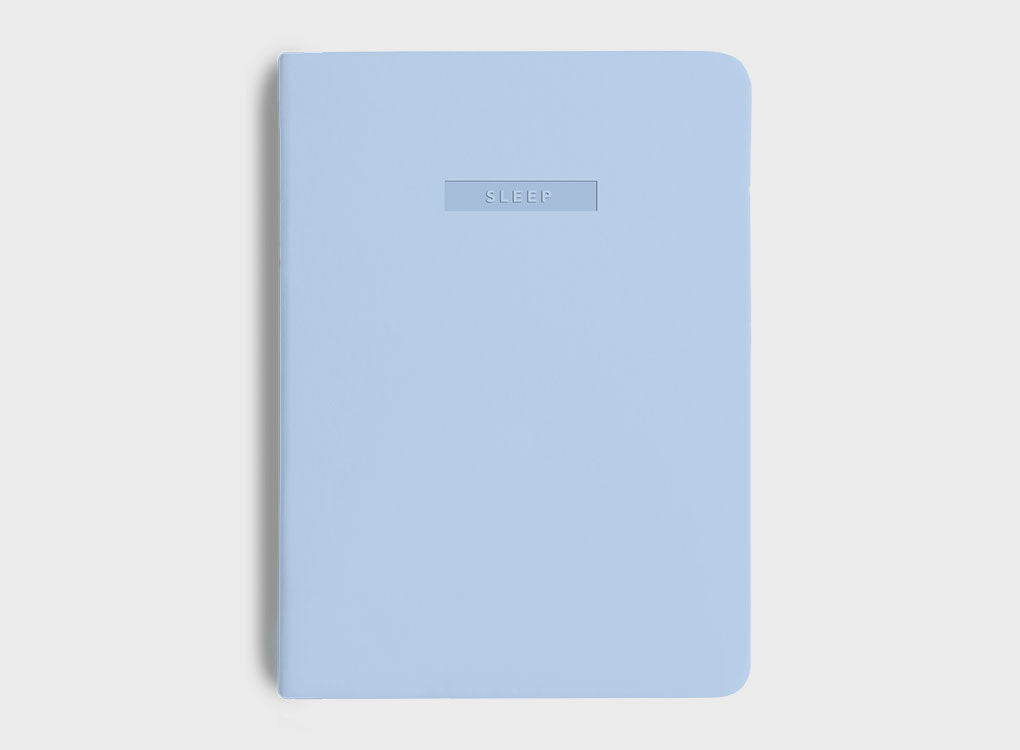 migoals sleep journal in sky blue