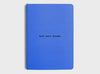 migoals get shit done to do list and notebook in blue, with a subtle motivational quote on the front, designed to increase productivity and inspire ideas.