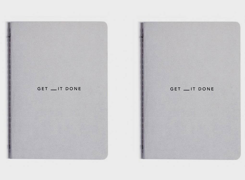 migoals get it done notebook in grey
