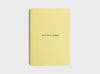 MiGoals GSD minimal notebook in lemon yellow