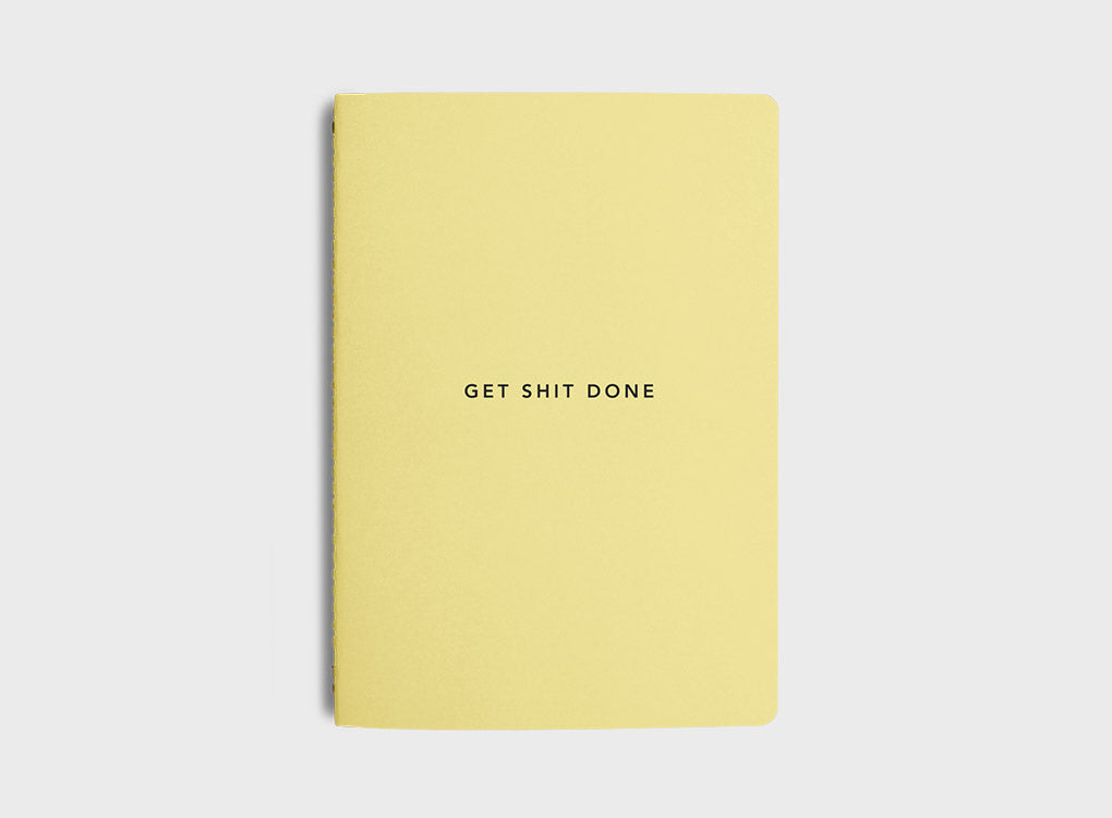 MiGoals GSD minimal notebook in lemon yellow